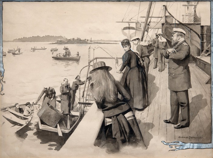 Trip of Alexander III in the Gulf of Finland à Gunnar Berndtson
