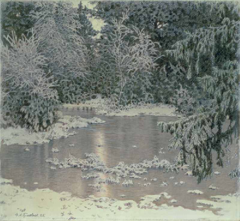 Winter Landscape à Gustaf Edolf Fjaestad