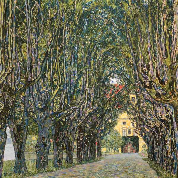 allée dans le parc de la chambre du château à Gustav Klimt