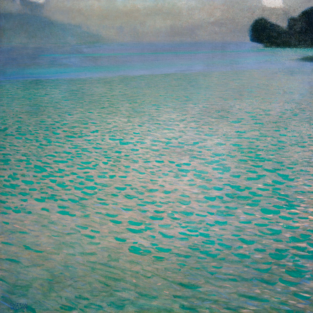 Au lac d'Attersee à Gustav Klimt