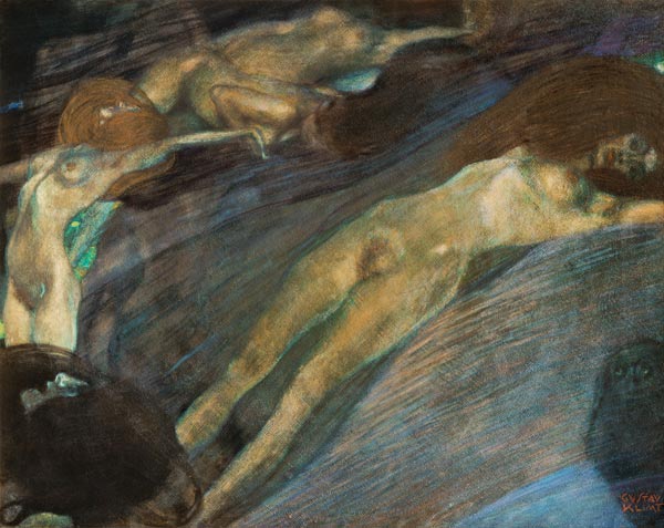 Eau mouvementée à Gustav Klimt