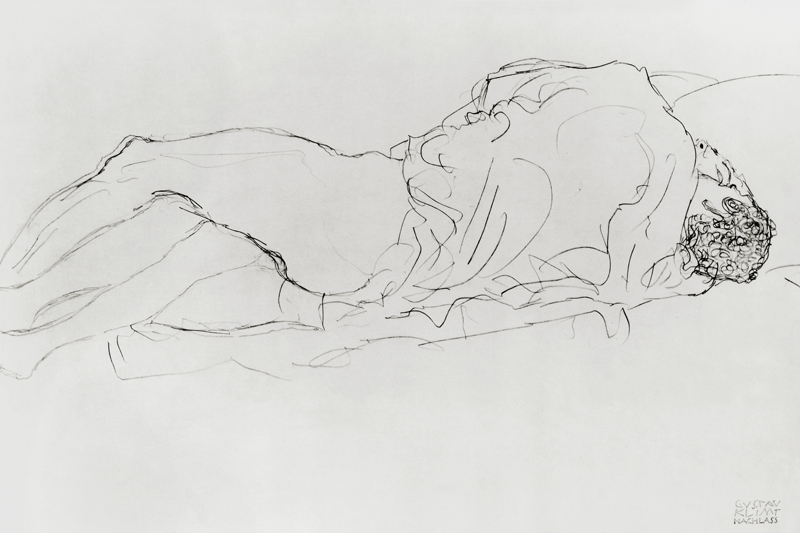 Couple au Lit à Gustav Klimt