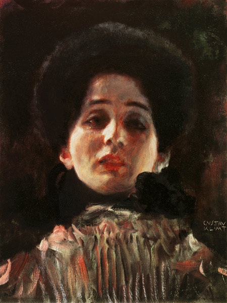 Portrait en face à Gustav Klimt