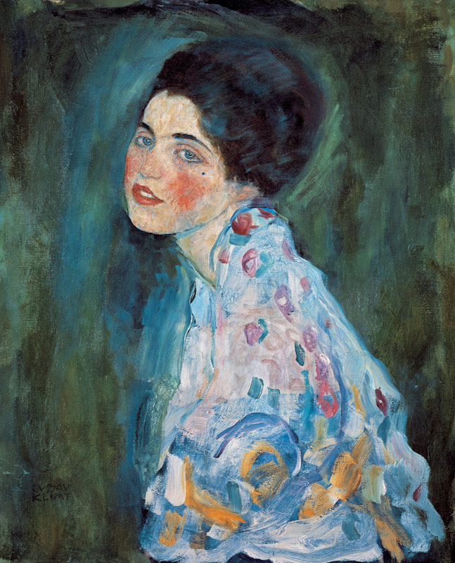Portrait of a young woman à Gustav Klimt