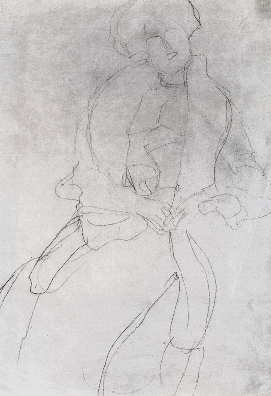 Seated Woman with Boa (Adele Bloch-Bauer), cil on à Gustav Klimt