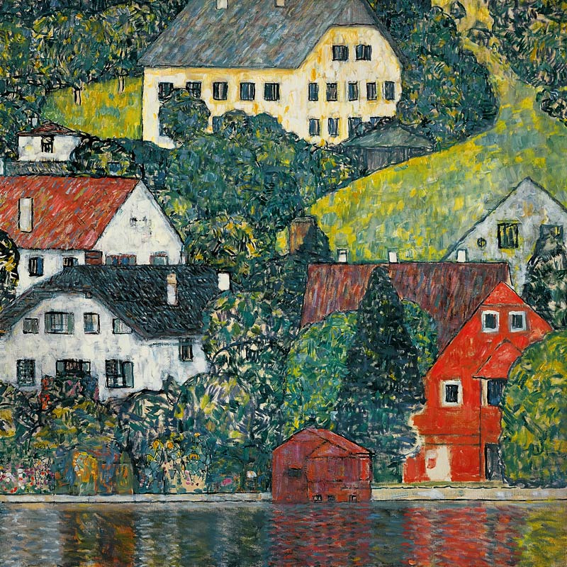 Maisons à Unterach sur le lac Attersee à Gustav Klimt