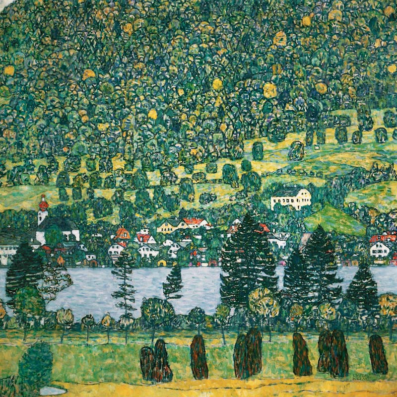 Waldabhang in Unterach am Attersee à Gustav Klimt
