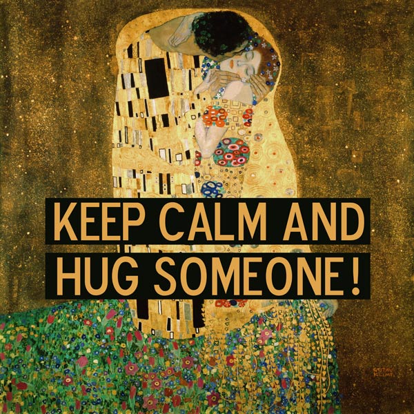Le baiser avec les mots à Gustav Klimt