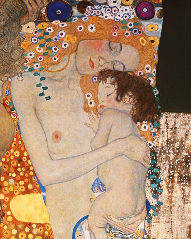 Les trois âges de la femme (détail) à Gustav Klimt