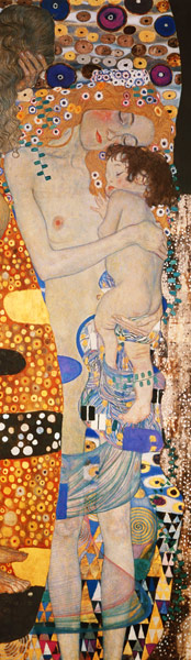 Les trois âges de la femme (détail) à Gustav Klimt