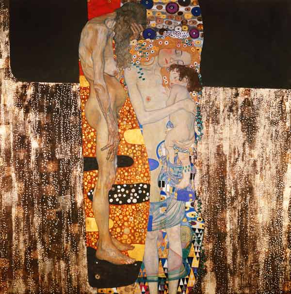 Les trois âges de la femme à Gustav Klimt