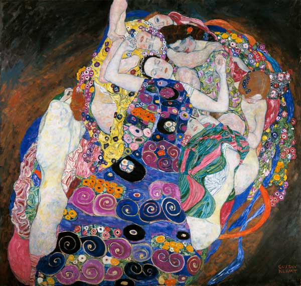 La vierge - peinture huile sur toile de Gustav Klimt