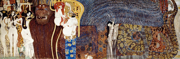 Die feindlichen Gewalten und nagender Kummer à Gustav Klimt