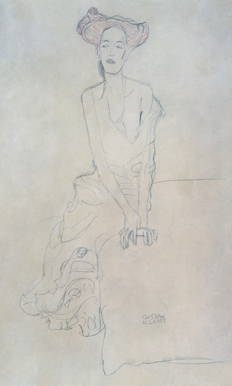 Femme assise à Gustav Klimt