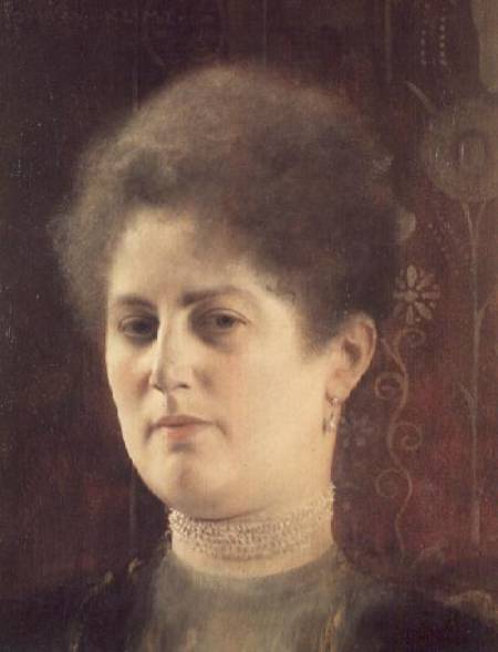 Portrait d'une dame à Gustav Klimt
