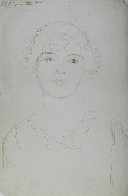 Portrait d'une femme à Gustav Klimt