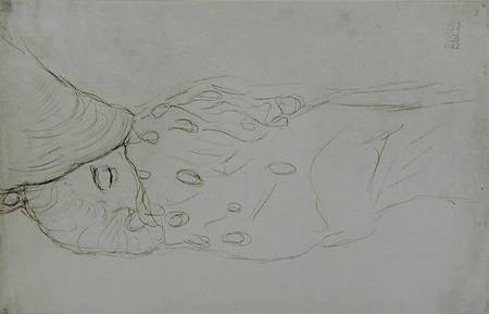 Sleeping Nude à Gustav Klimt