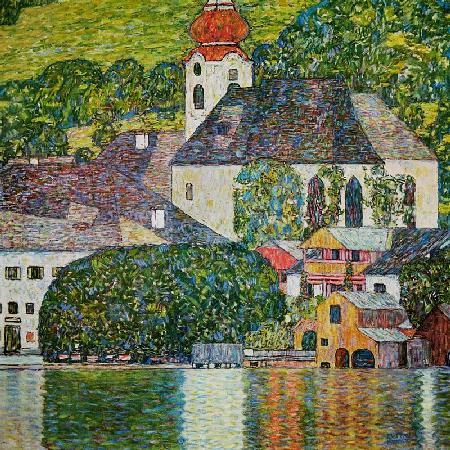 Église à Unterach sur le lac Attersee