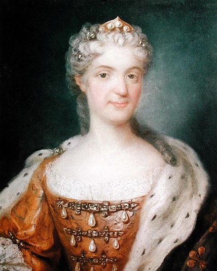 Portrait of Marie Leczinska (1703-68) Queen of France (see 173610 for pair) à Gustav Lundberg