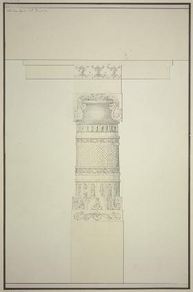 Indische Säule und Architrav