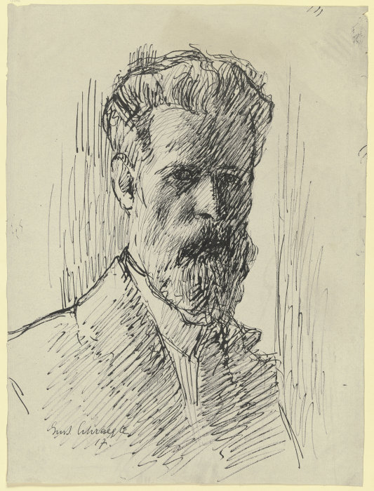 Self-portrait à Gustav Schraegle