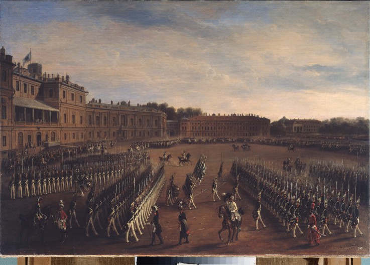 Parade at the Time of Emperor Paul I à Gustav Schwarz