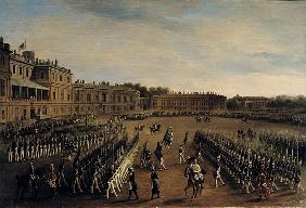 Parade at the time of Emperor Paul I (1754-1801) 1847