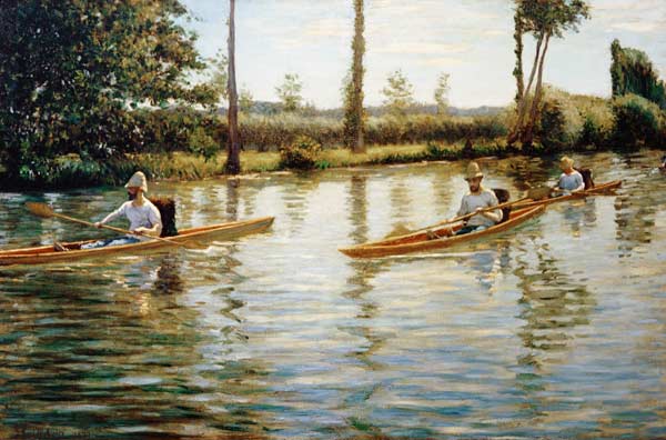 Les périssoires à Gustave Caillebotte