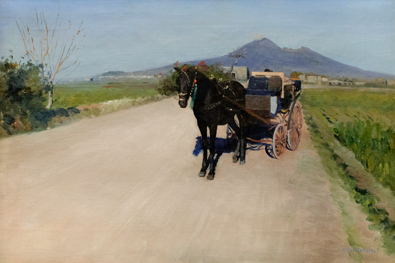 A Road in Naples à Gustave Caillebotte
