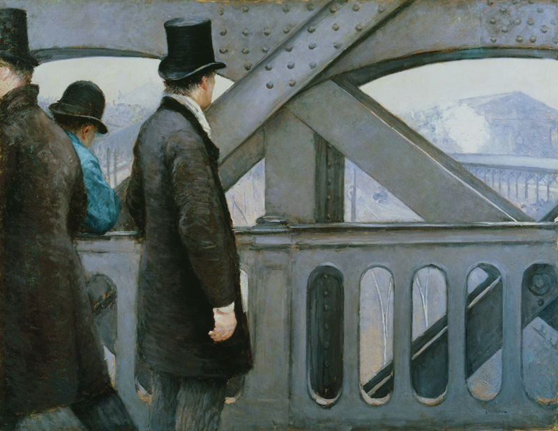 Le Pont de l'Europe à Gustave Caillebotte
