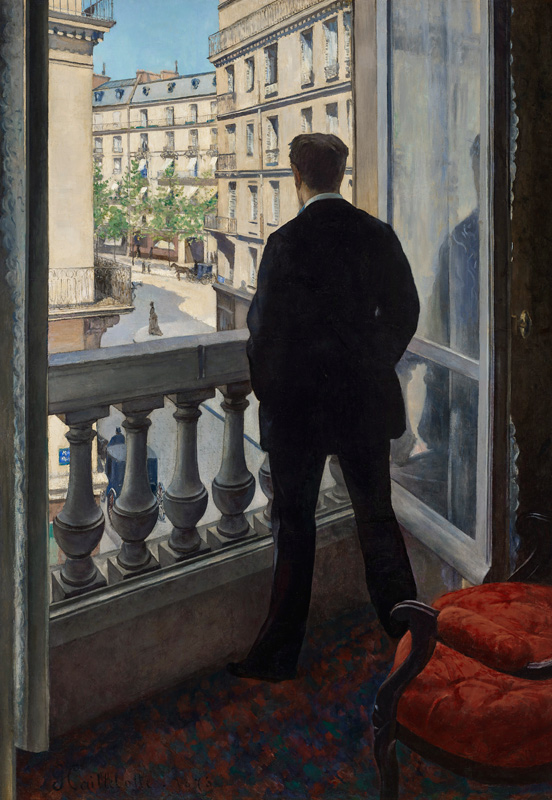 Homme à la fenêtre, 1875 à Gustave Caillebotte