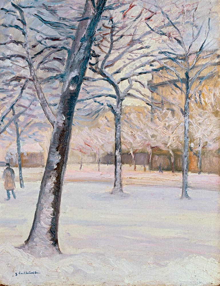 Parc sous la Neige, c.1888 à Gustave Caillebotte