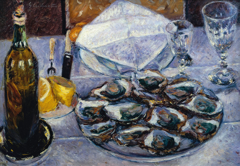 Still Life with Oysters à Gustave Caillebotte