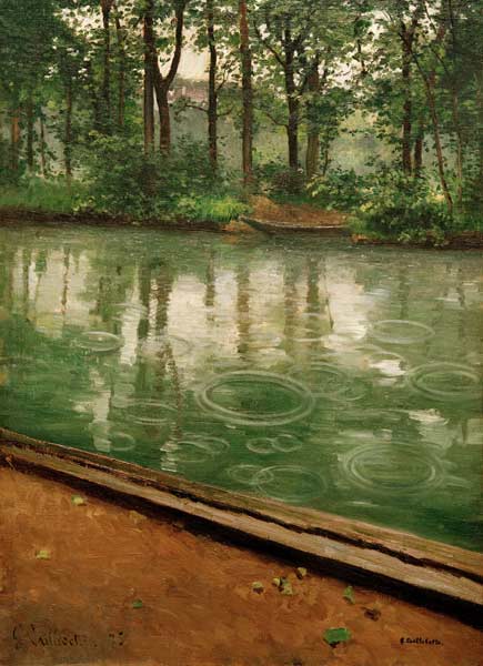 Yerres in the Rain à Gustave Caillebotte