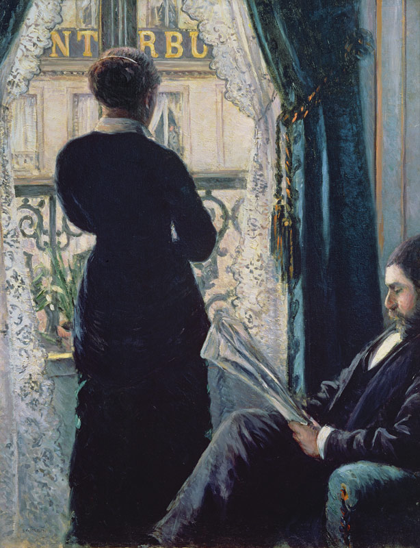 Inneres, Frau bei dem Fenster à Gustave Caillebotte