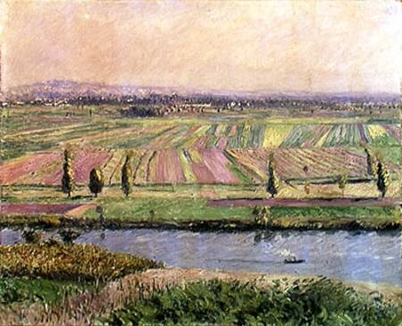 The Plain of Gennevilliers from the Hills of Argenteuil à Gustave Caillebotte