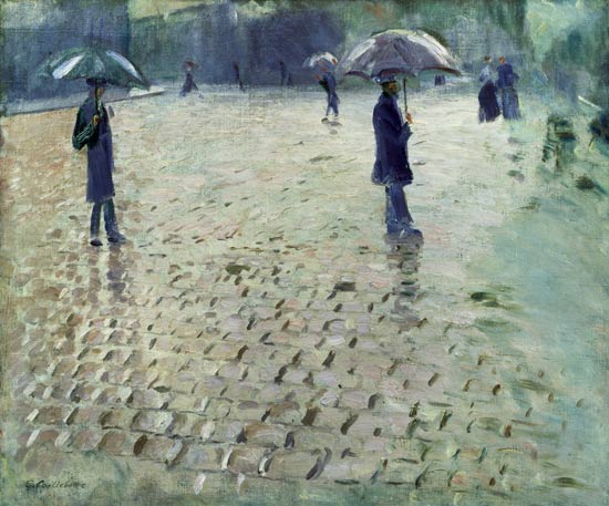 Rue de Paris, jour de pluie (étude) à Gustave Caillebotte