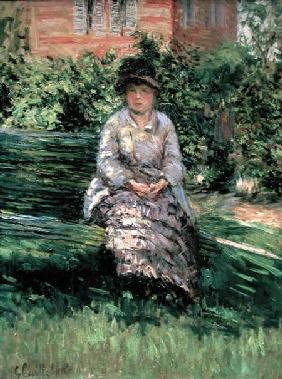 Madame Renoir (1860-1915) in the Garden at Petit-Gennevilliers