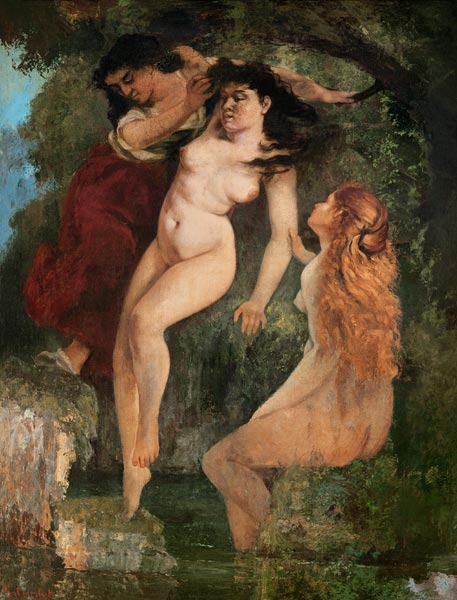 Les trois bains à Gustave Courbet