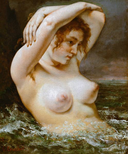 La femme à la vague à Gustave Courbet
