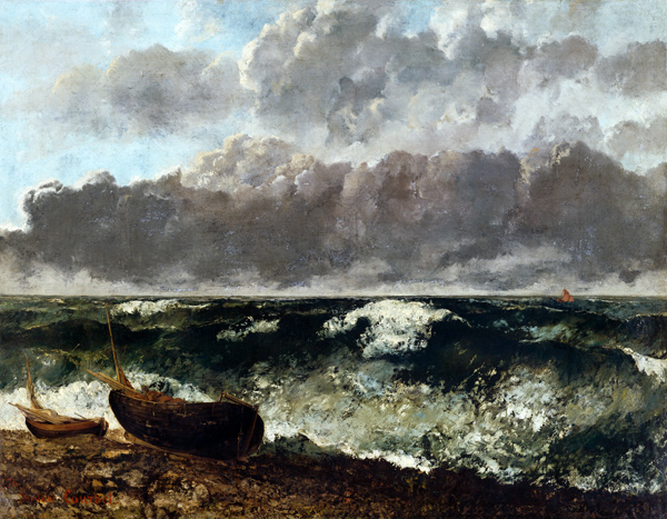 La mer orageuse (La vague) à Gustave Courbet