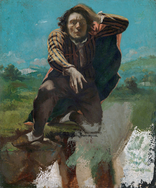 Self-Portrait (The Man Made Mad by Fear) à Gustave Courbet