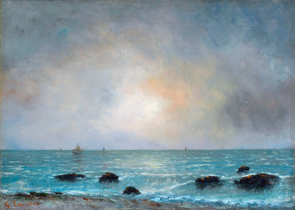 Sonnenaufgang am Meer à Gustave Courbet