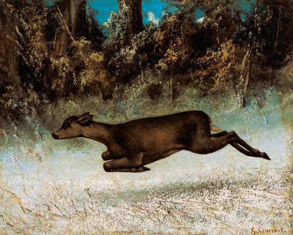 Jumping Deer à Gustave Courbet