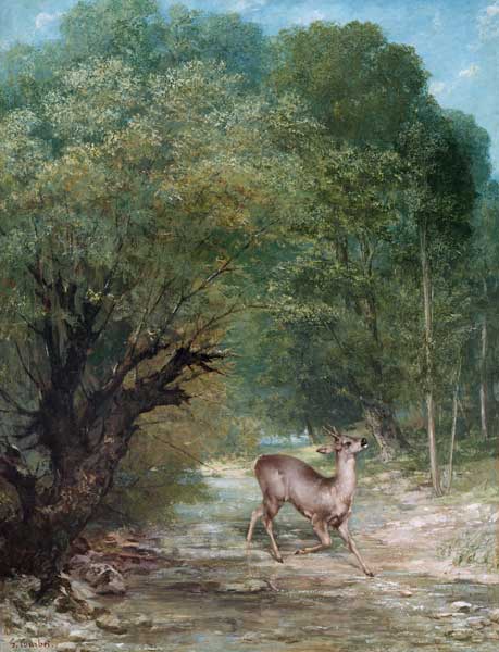 Witterndes cerf à Gustave Courbet