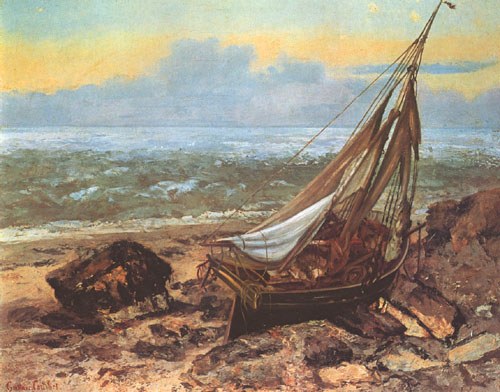 barque de pêcheurs à Gustave Courbet