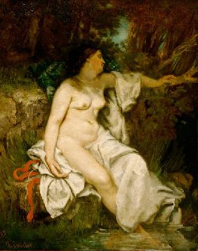 Bather Sleeping by a Brook