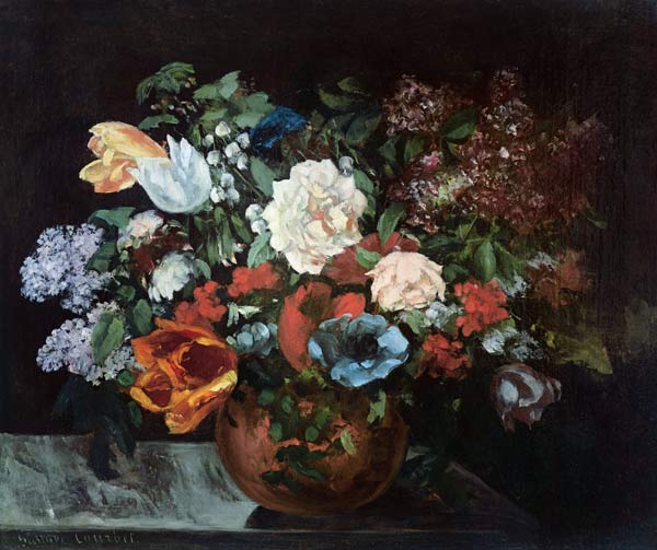 Bouquet of Flowers à Gustave Courbet