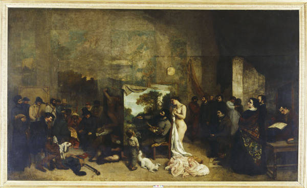 L'atelier du peintre à Gustave Courbet