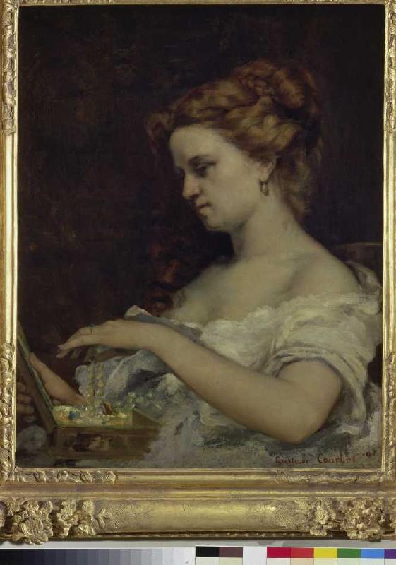 La dame à la boîte de bijoux à Gustave Courbet